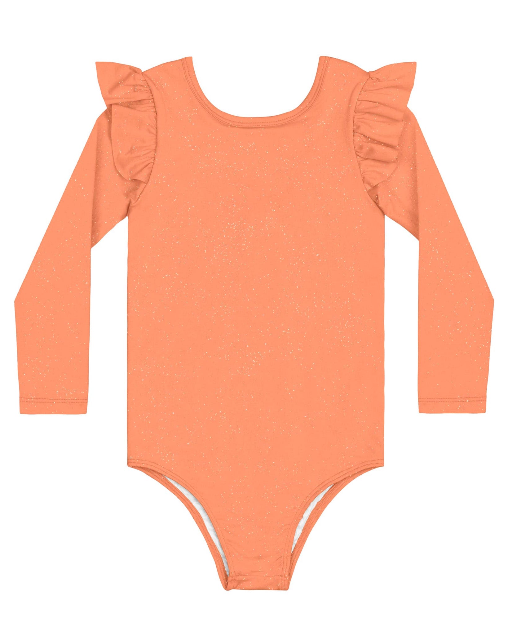 Orange Shimmery One Piece Swimsuit