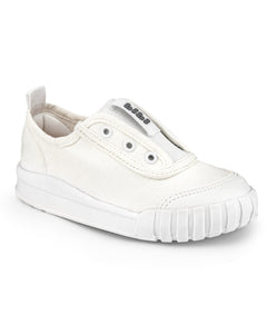 White Canvas Slip On Shoe
