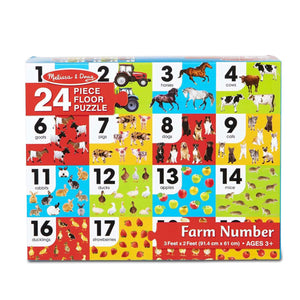 Melissa & Doug Farm Numbers Jumbo Puzzle