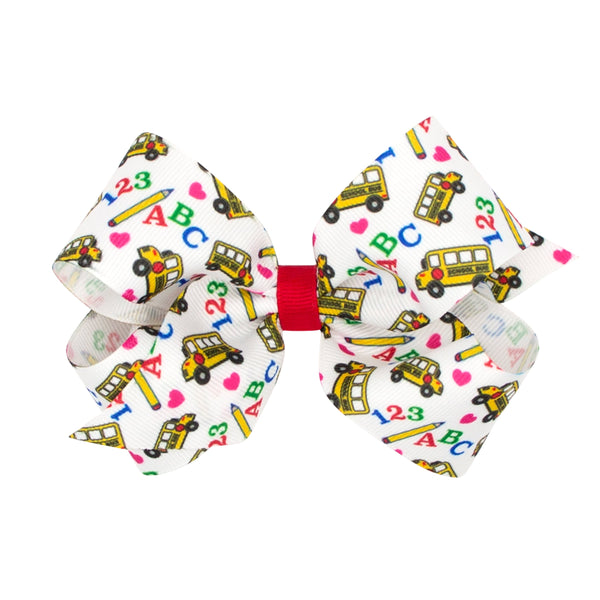 Back To School Grosgrain Hair Bows