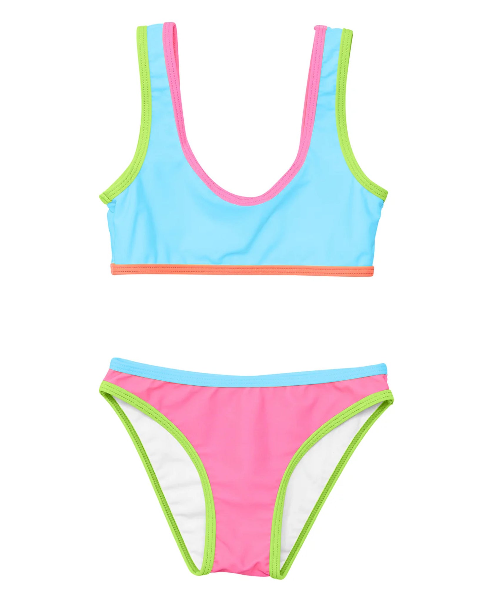 Neon Colorblock Bikini