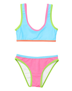 Neon Colorblock Bikini