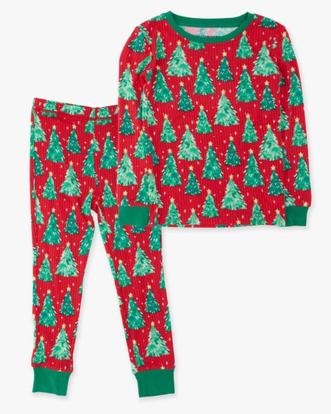 Christmas Tree Unisex Bamboo Pajama Set