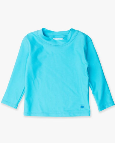 Bright Aqua Long Sleeve Rash Guard