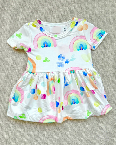 Aquarelle Rainbow Twirl Bodysuit