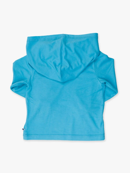 Bright Aqua Sun Protective Hooded Shirt