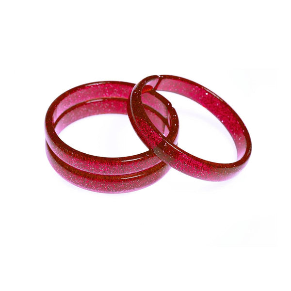 Glitter Bangles (Set of 3) - Variety of Colors