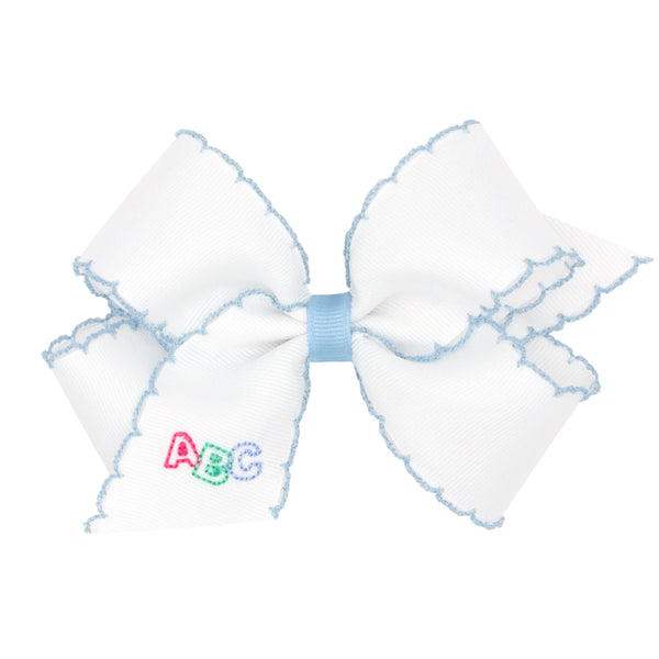 Back to School Moonstitch Hair Bows