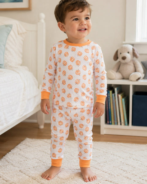 Pumpkin Pima Two Piece Pajama