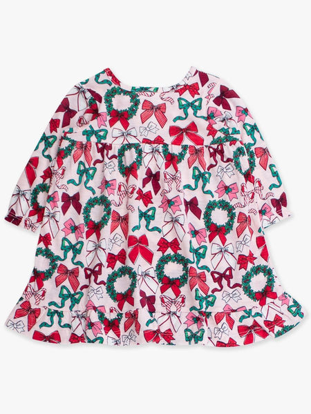 Holly Bows Pajama Nightgown