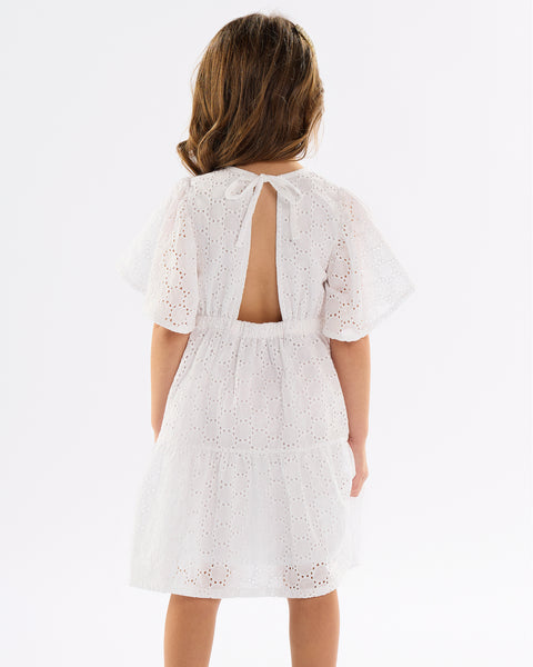 White Lace Dress: 12-24m, 3T, 6Y