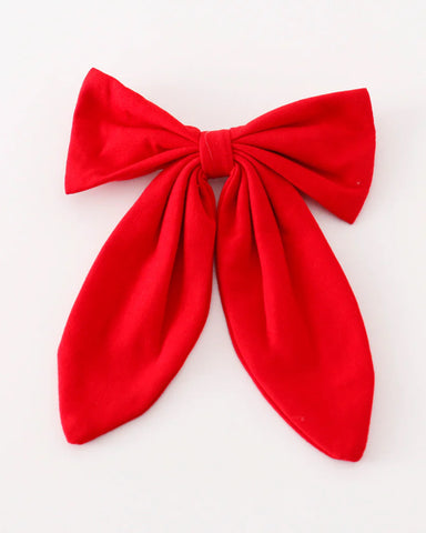 Red Holiday Hair Bow