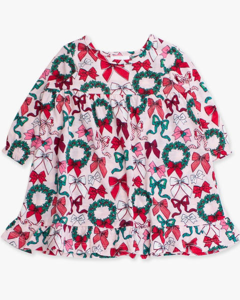Holly Bows Pajama Nightgown