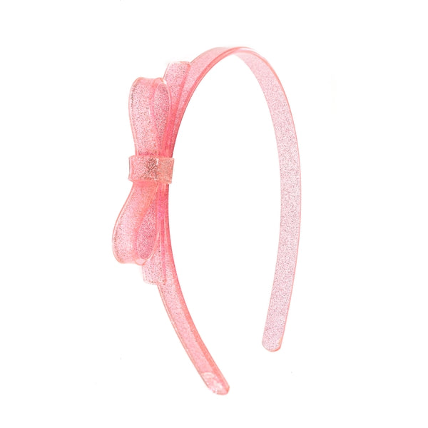 Thin Bow Glitter Headband (Variety of Colors)