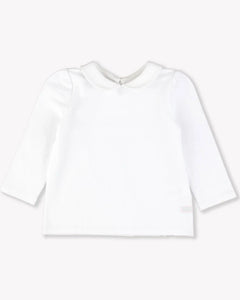 White Peter Pan Collar Top