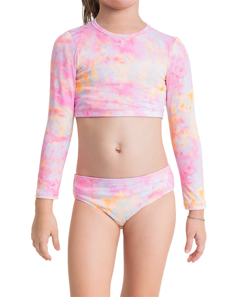 Tie Dye Rash Guard Bikini