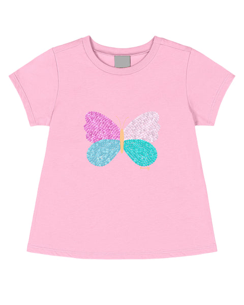 Reversible Sequins Butterfly Blouse (Variety of Colors)