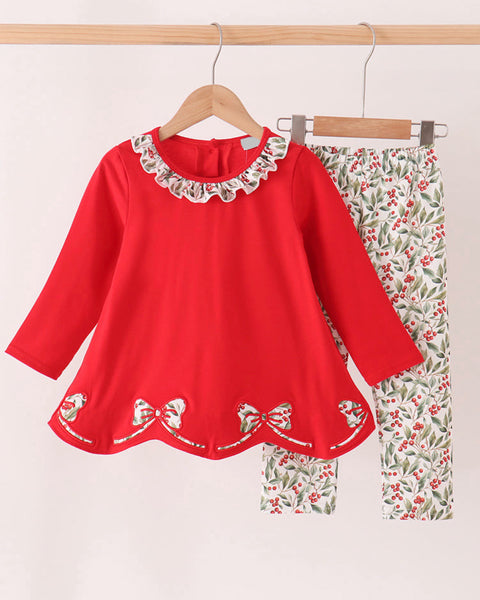 Merry Bow Legging Set