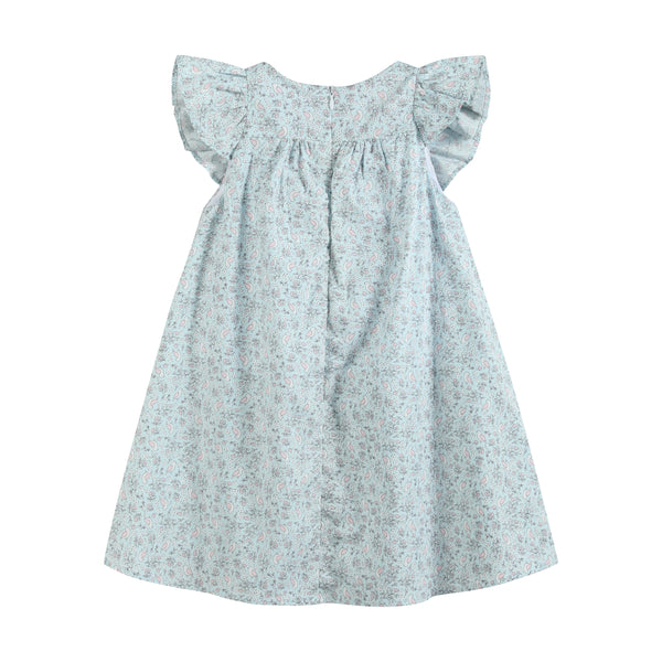Floral Dove Smocked Dress