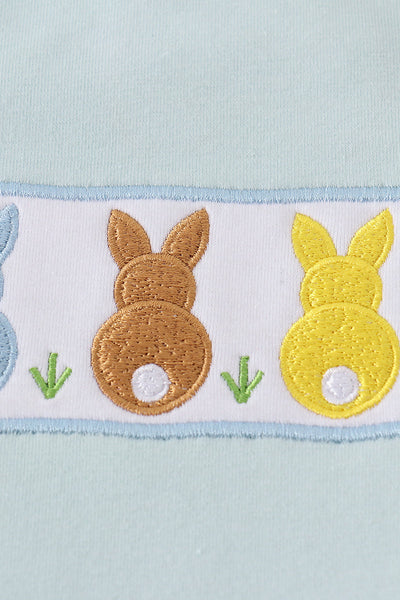 Blue Gingham Bunny Set