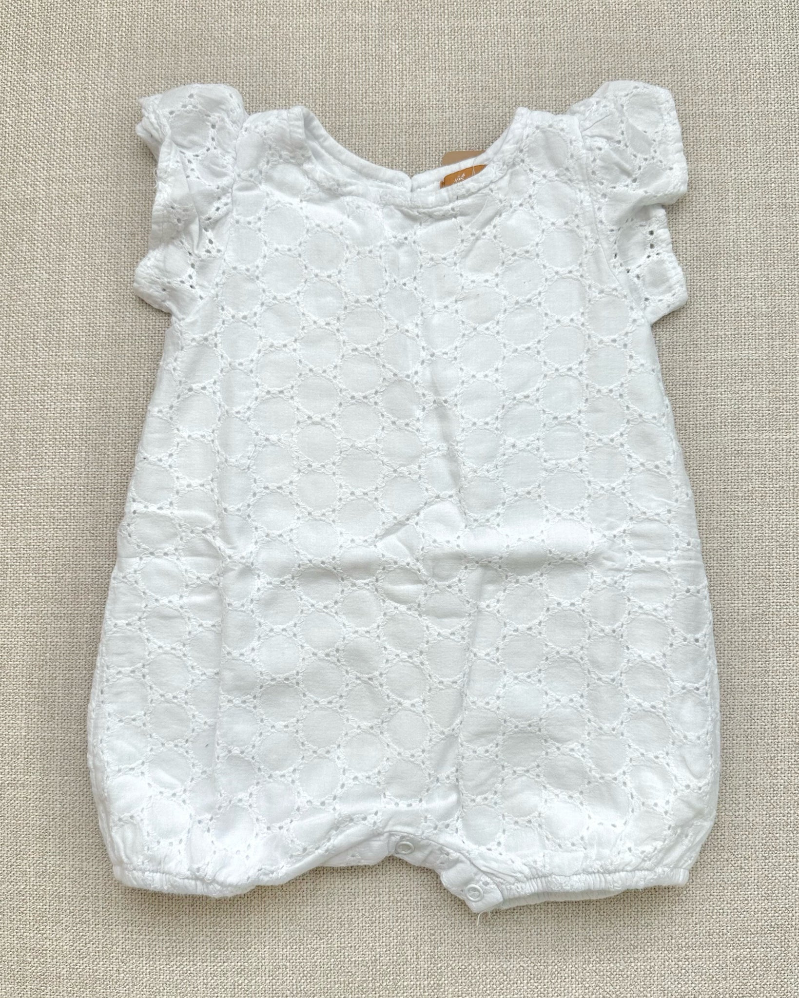 White Lace Baby Romper