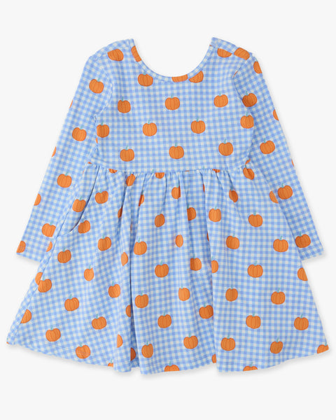 Pumpkin Gingham Dress