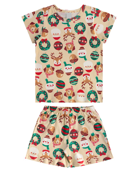 Merry Christmas Short Pajama Set