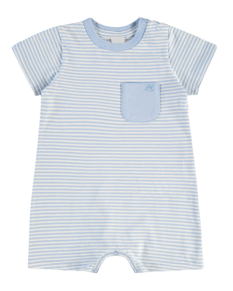 Blue Striped Romper