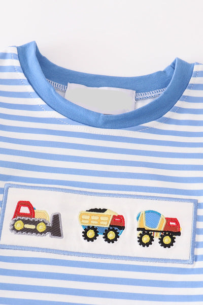 Trucks Embroidery Top