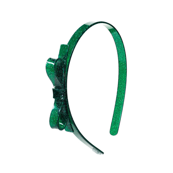 Thin Bow Glitter Headband (Variety of Colors)