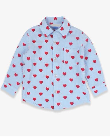 King of Hearts Button Down Shirt