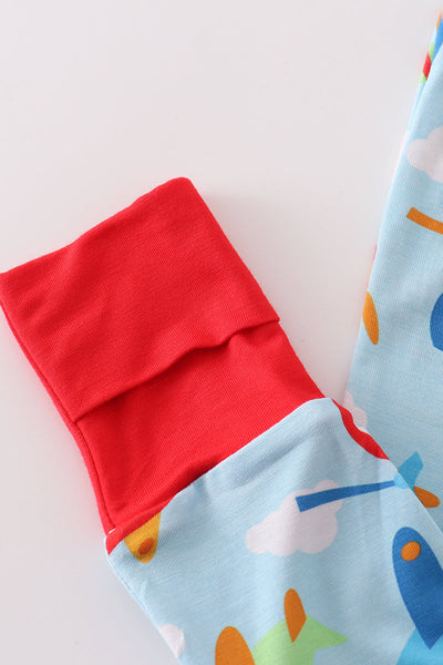 Helicopter & Planes Bamboo Zipper Pajama
