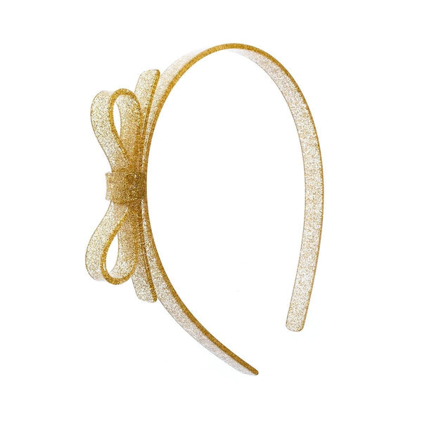 Thin Bow Glitter Headband (Variety of Colors)
