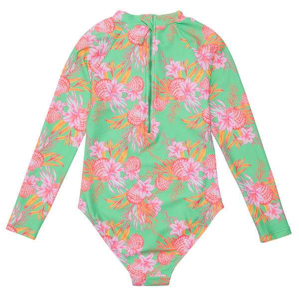 Seashells Long Sleeve Surf Suit