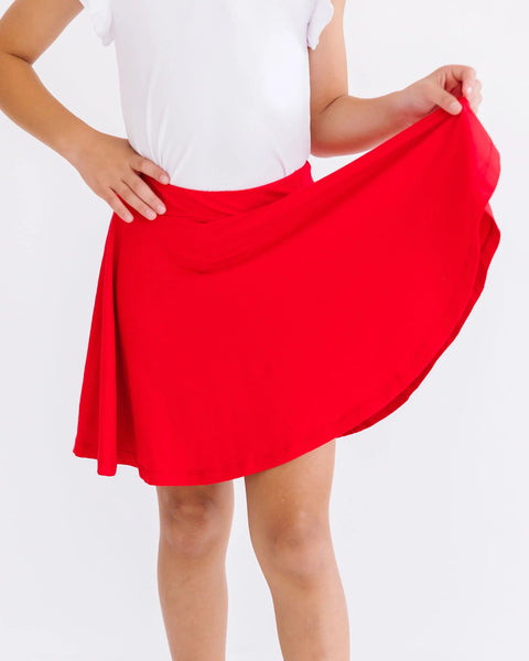 Red Twirl Skort