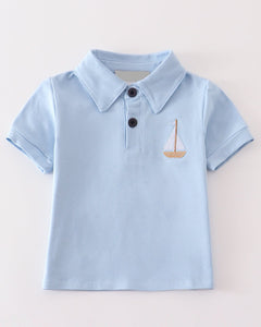 Sailboat Embroidery Polo