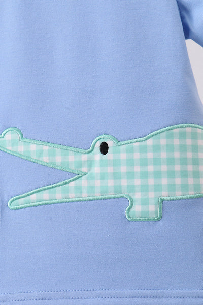 Crocodile Applique Top