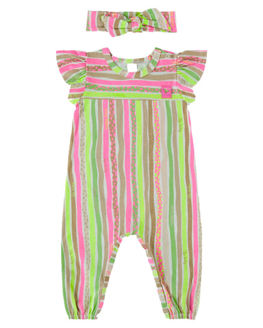 Savanna Neon Jumpsuit with Headband