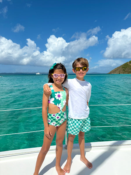 Meadow / Checkers Trikini