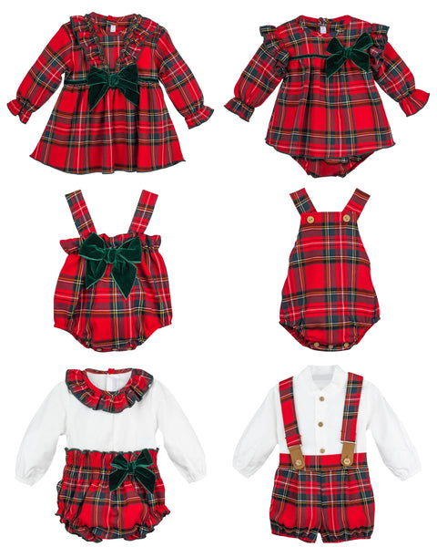 Red & Green Tartan Bubble Romper