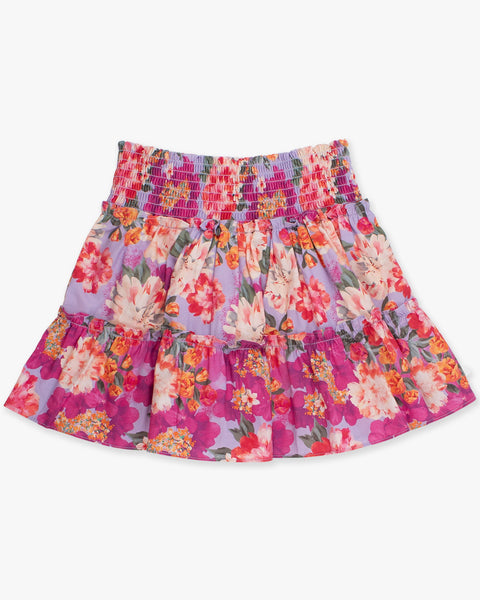 Floral Valley Smocked Twirl Skirt