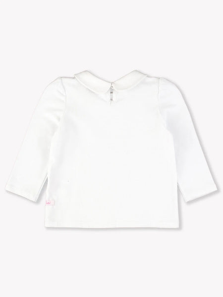 White Peter Pan Collar Top