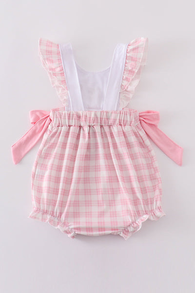 Bunny Pink Bow Romper