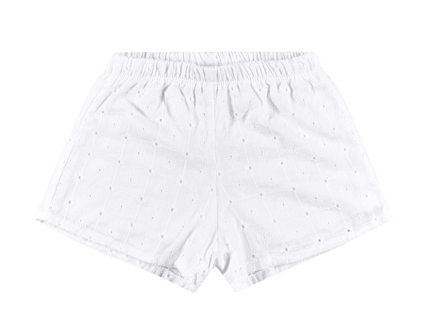 Floral Eyelet Top & Shorts (White or Red)