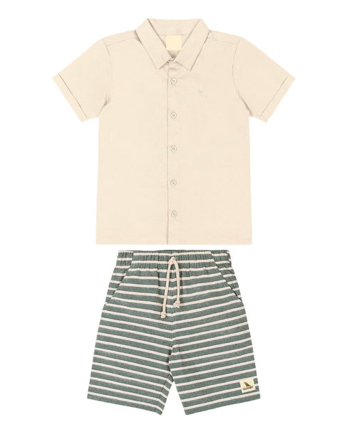 Beige Woven Set