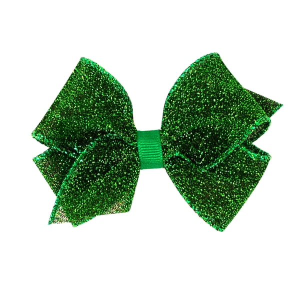 Glimmer Sparkle Mini Hair Bows (Variety of Colors)