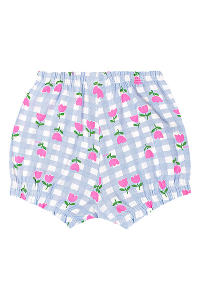 Tulips Checkered Bloomer Set