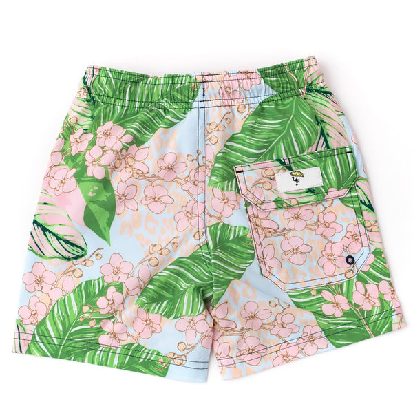 Botanical Leaves Swim Trunk