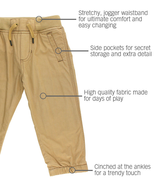Khaki Jogger Pants