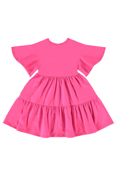 Pink Jersey Dress: 10Y